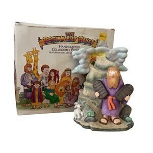 The Beginners Bible Moses and 10 Commandments Ceramic Collectible Figure 1996